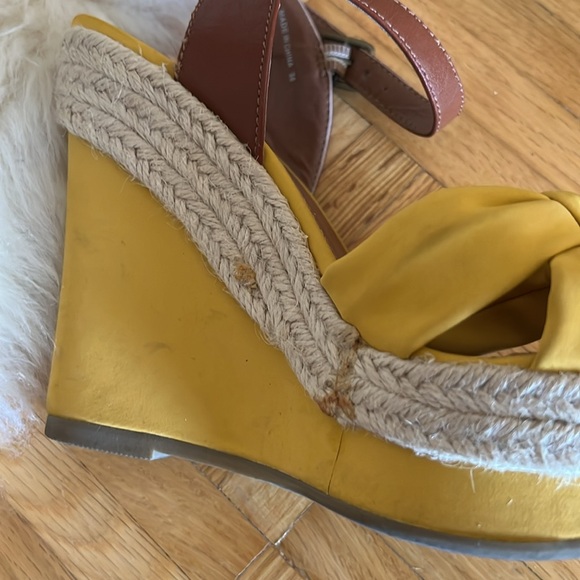 Material Girl Shampine yellow espadrilles platform sandal - Picture 5 of 8